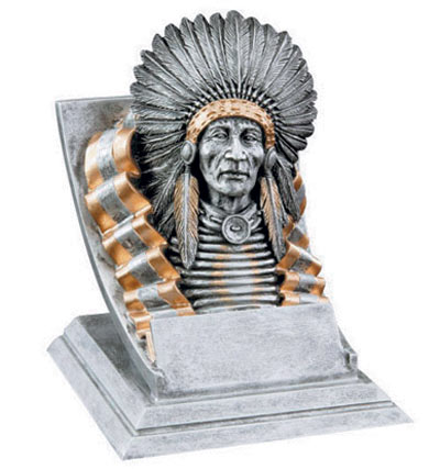 Resin Indian Mascot Trophies